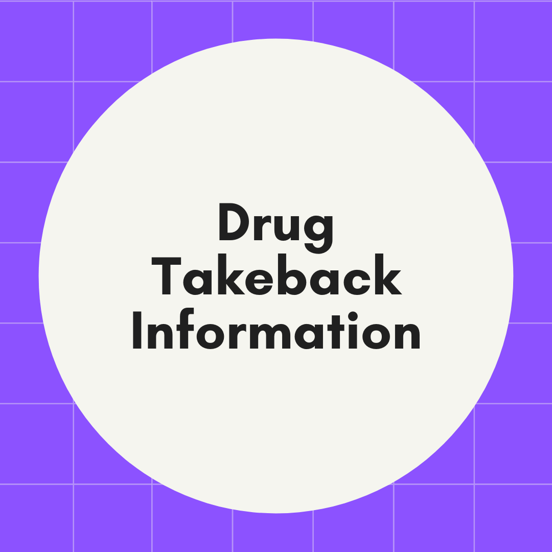 Drug Takeback Information Button